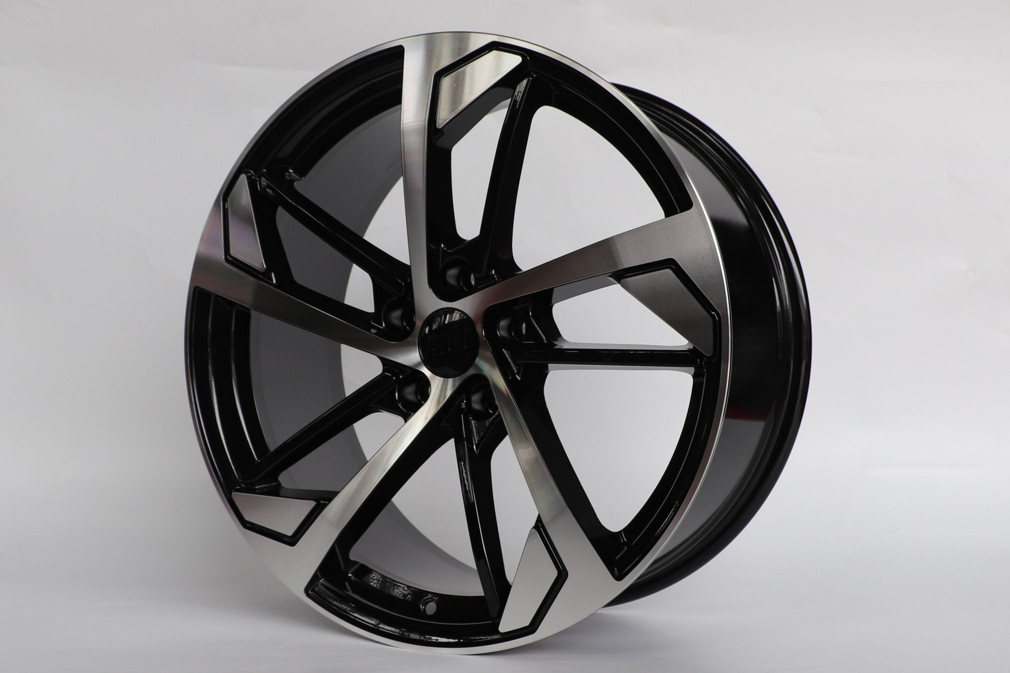W614 1277 Black Machined Face 19x8.5 Et35 5x114.3 CB73.1 C030IPW - B - Gun Hill Tire House (WTW - WHOLESALE TIRES & WHEELS)