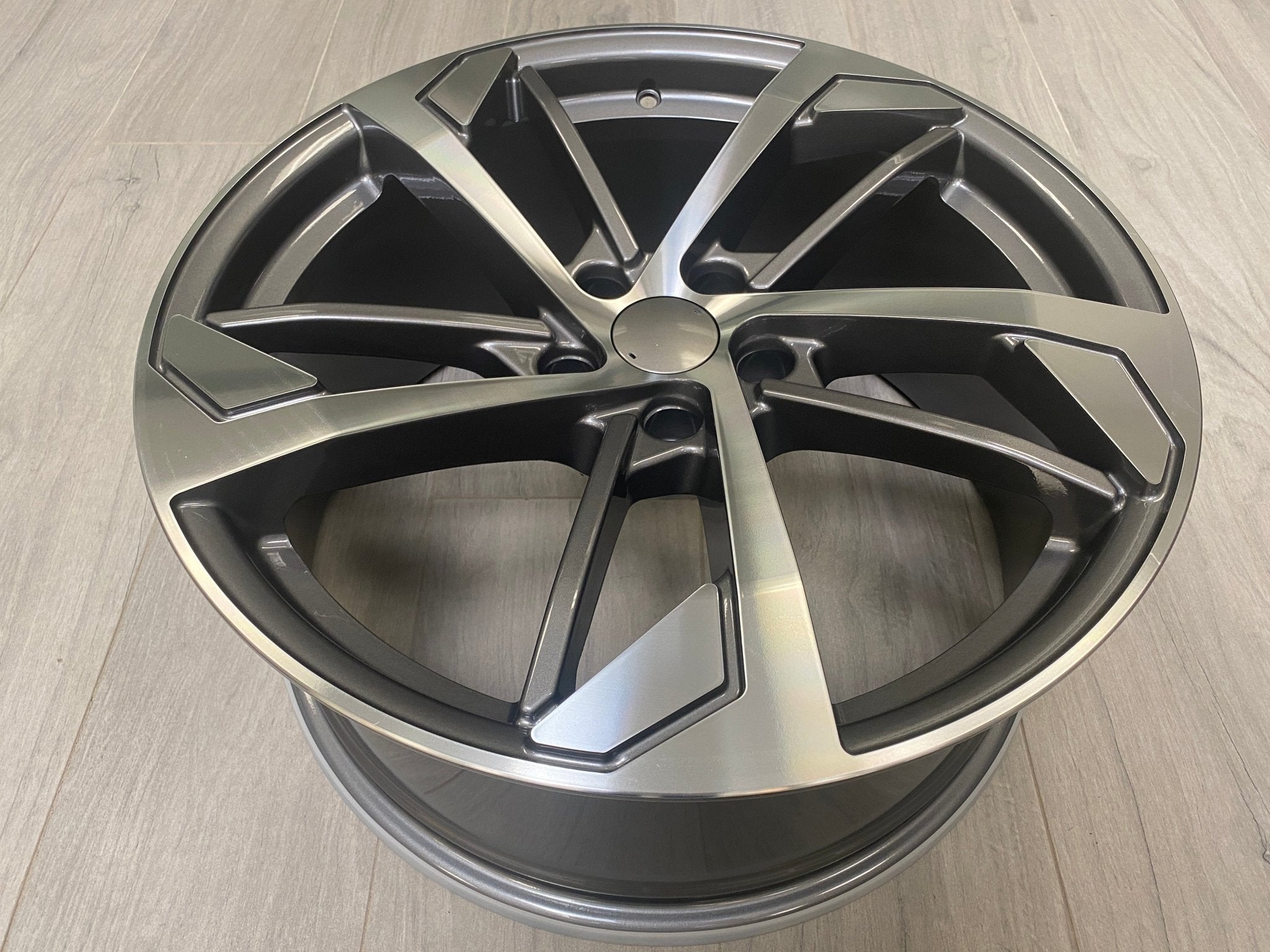 W614 1277 Gunmetal Machined 19x8.5 ET35 5x112 CB66.56 - Gun Hill Tire House (WTW - WHOLESALE TIRES & WHEELS)