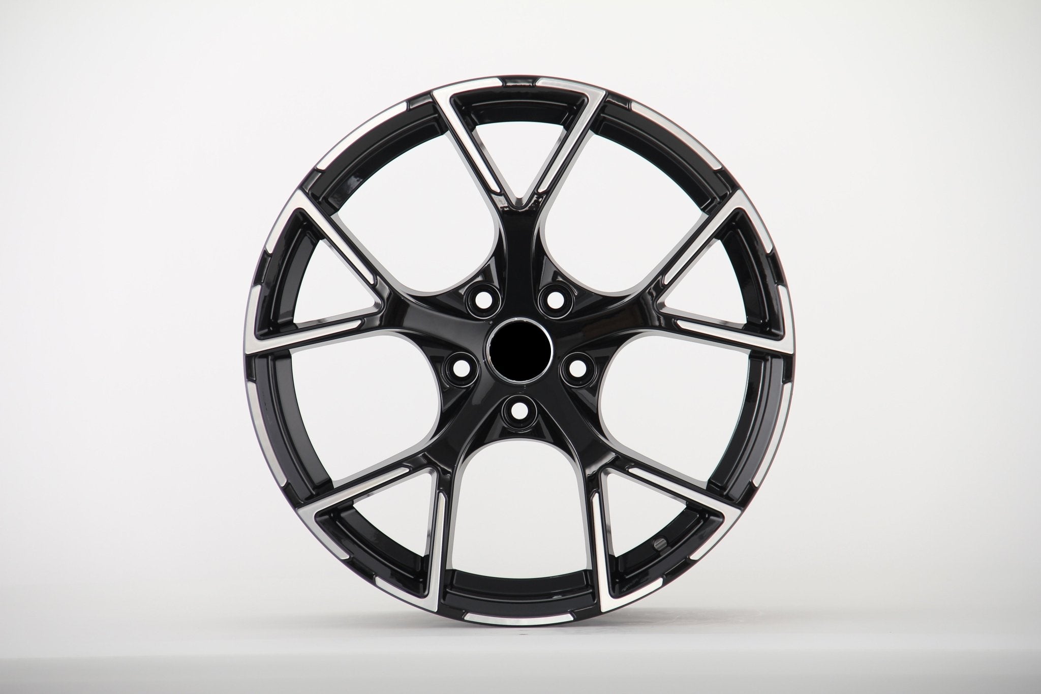 W632 6131 Black Machined Face 19x8.0 ET45 5x112 CB66.45 - Gun Hill Tire House (WTW - WHOLESALE TIRES & WHEELS)