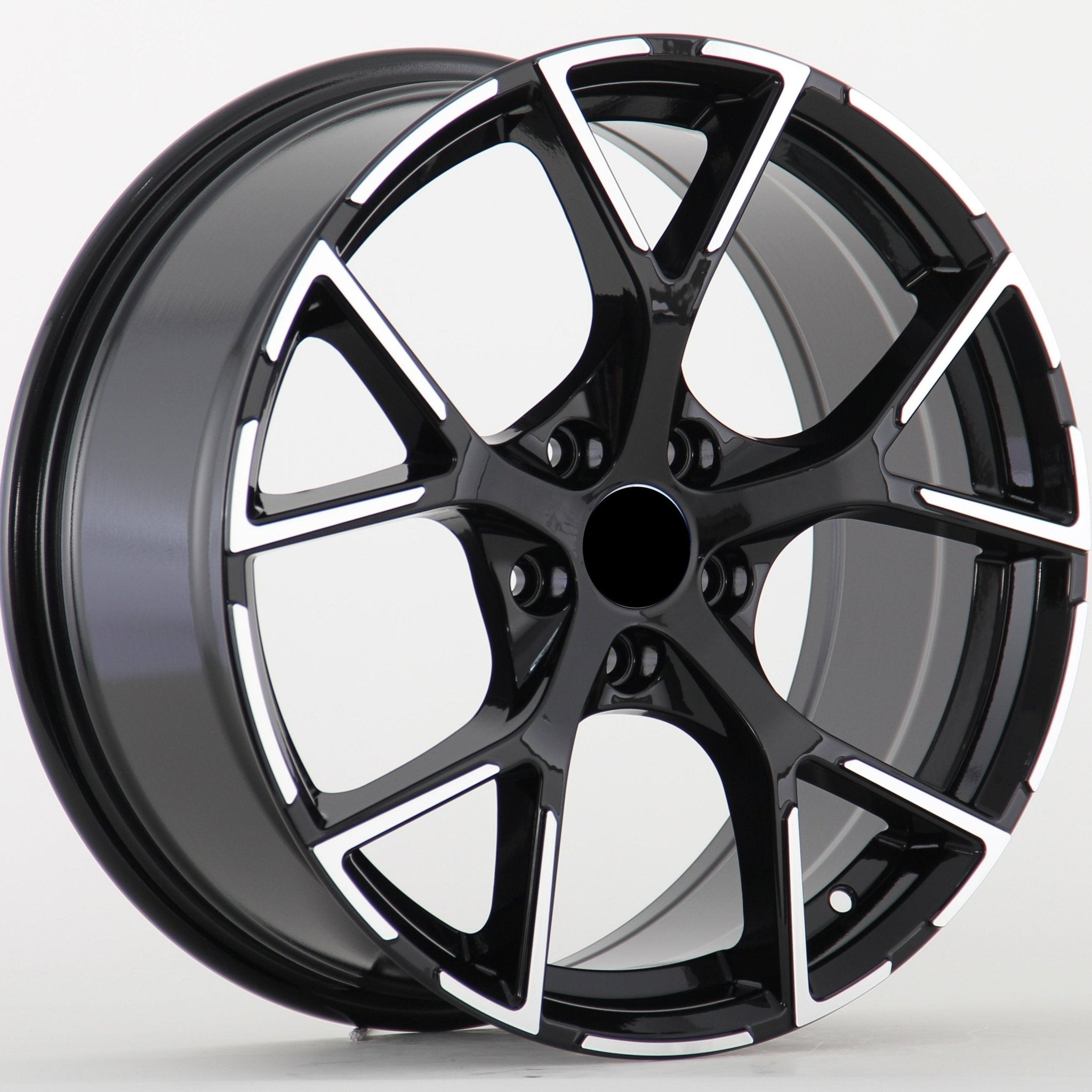 W632 6131 Black Machined Face 19x8.0 ET45 5x112 CB66.45 - Gun Hill Tire House (WTW - WHOLESALE TIRES & WHEELS)