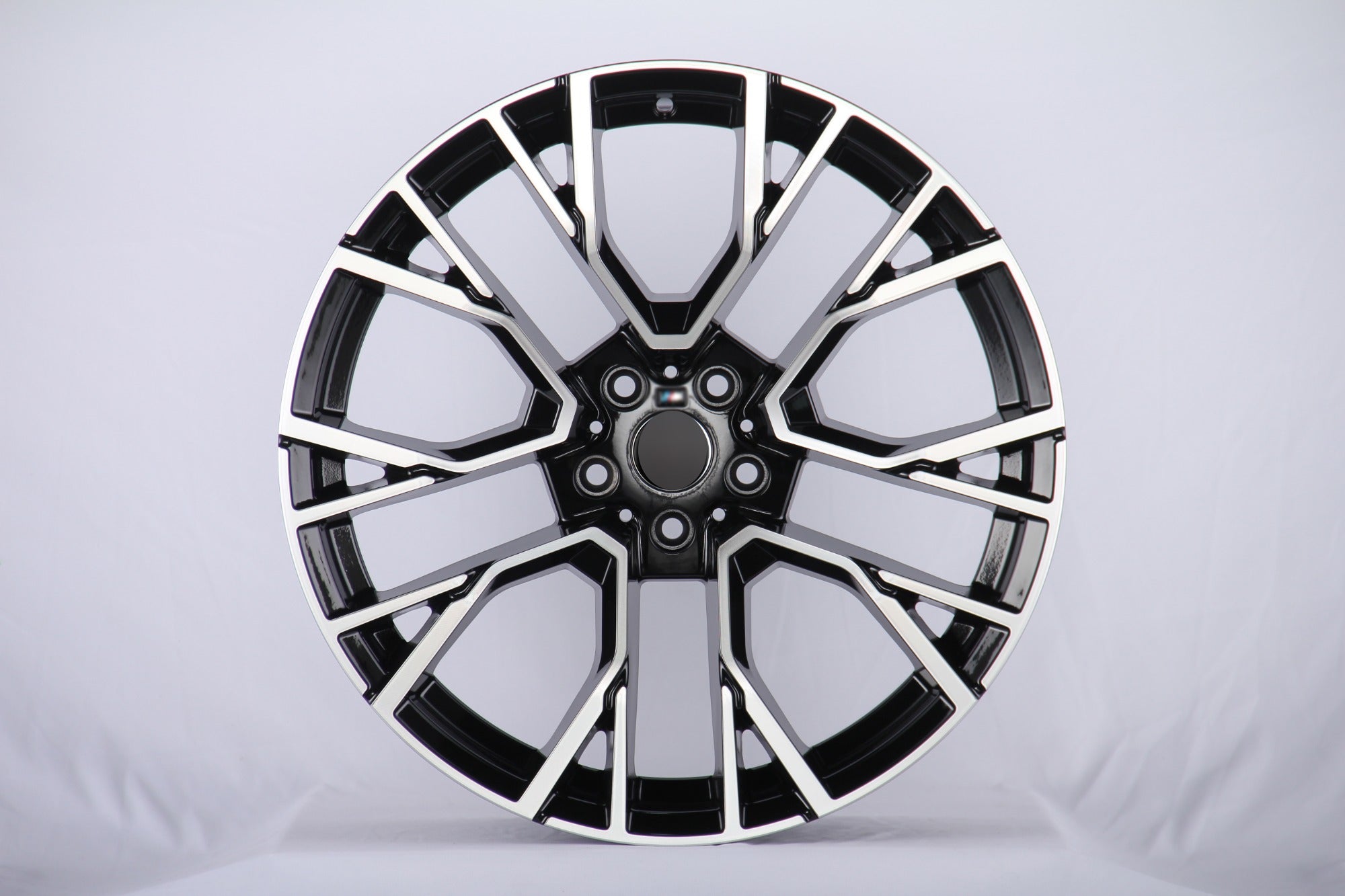 W706 F3019 Black Machined Face 22x9.5 ET35 5x120 CB74.1 - Gun Hill Tire House (WTW - WHOLESALE TIRES & WHEELS)