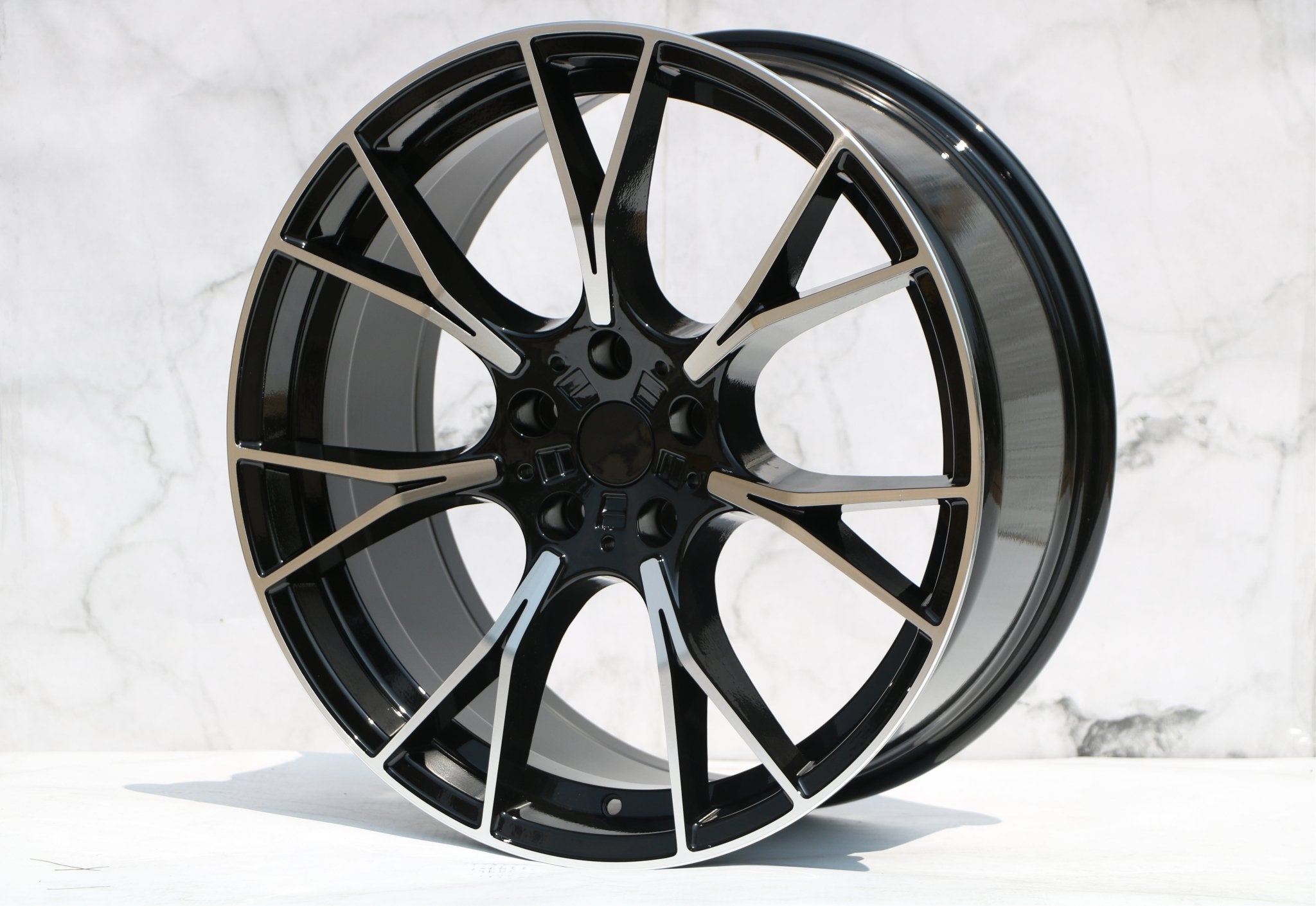 W712 1617 Black Machined Face 20x9.5 ET38 5x112 CB66.6 - Gun Hill Tire House (WTW - WHOLESALE TIRES & WHEELS)