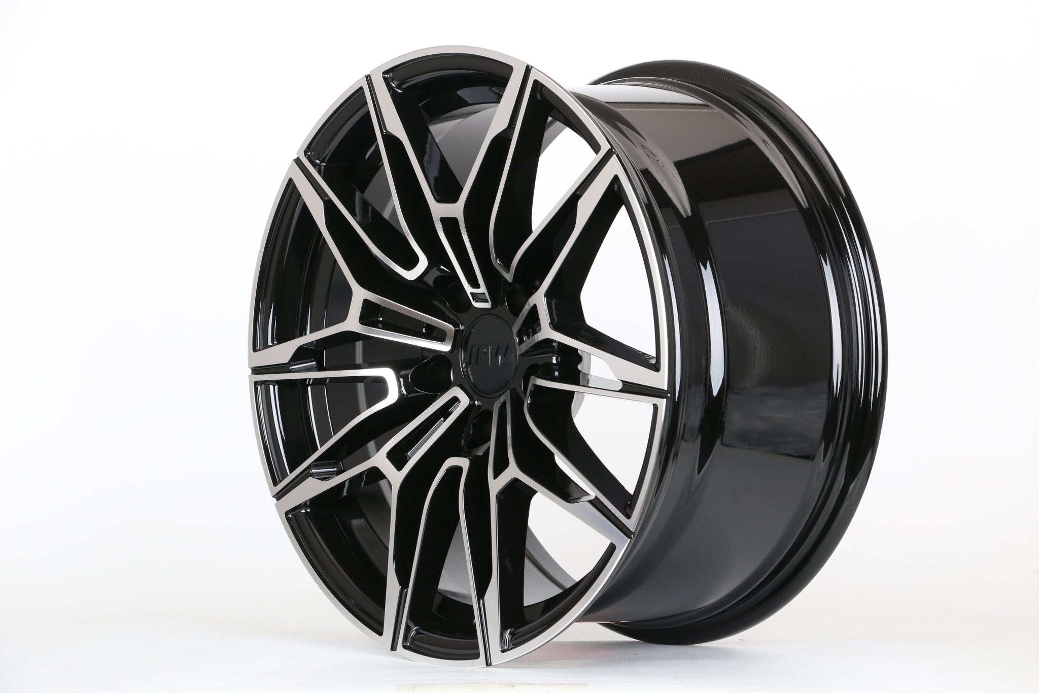 W714 D1677 Black Machined Face 19x9.0 ET35 5x120 CB72.56 - Gun Hill Tire House (WTW - WHOLESALE TIRES & WHEELS)