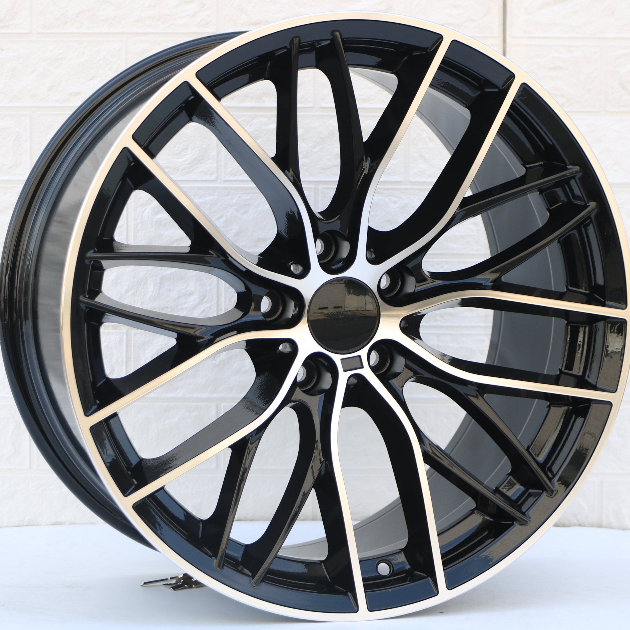 W740 Black Machined Face 20x9.5 ET35 5x120 CB72.6 - Gun Hill Tire House (WTW - WHOLESALE TIRES & WHEELS)