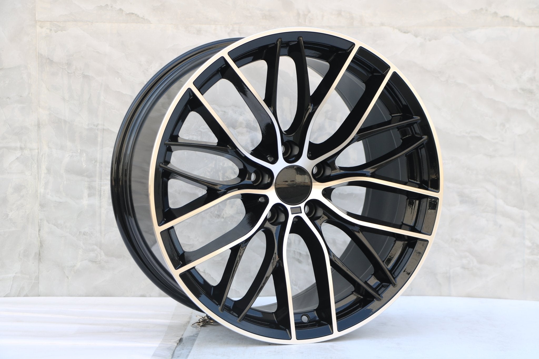 W740 Black Machined Face 20x9.5 ET35 5x120 CB72.6 - Gun Hill Tire House (WTW - WHOLESALE TIRES & WHEELS)