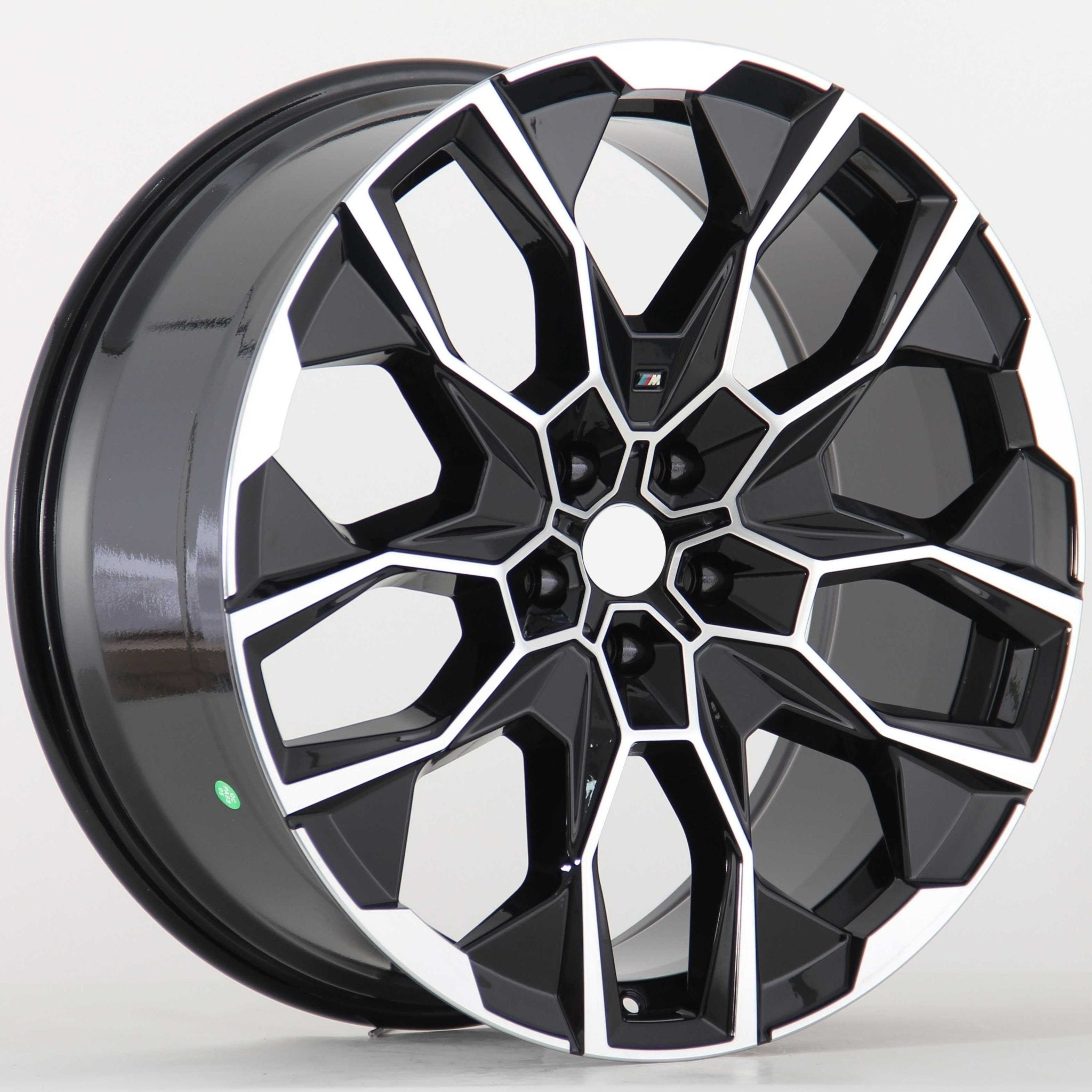 W746 IVF - 3151 Black Machined Face 22x10.5 ET43 5x120 CB74.1 - Gun Hill Tire House (WTW - WHOLESALE TIRES & WHEELS)
