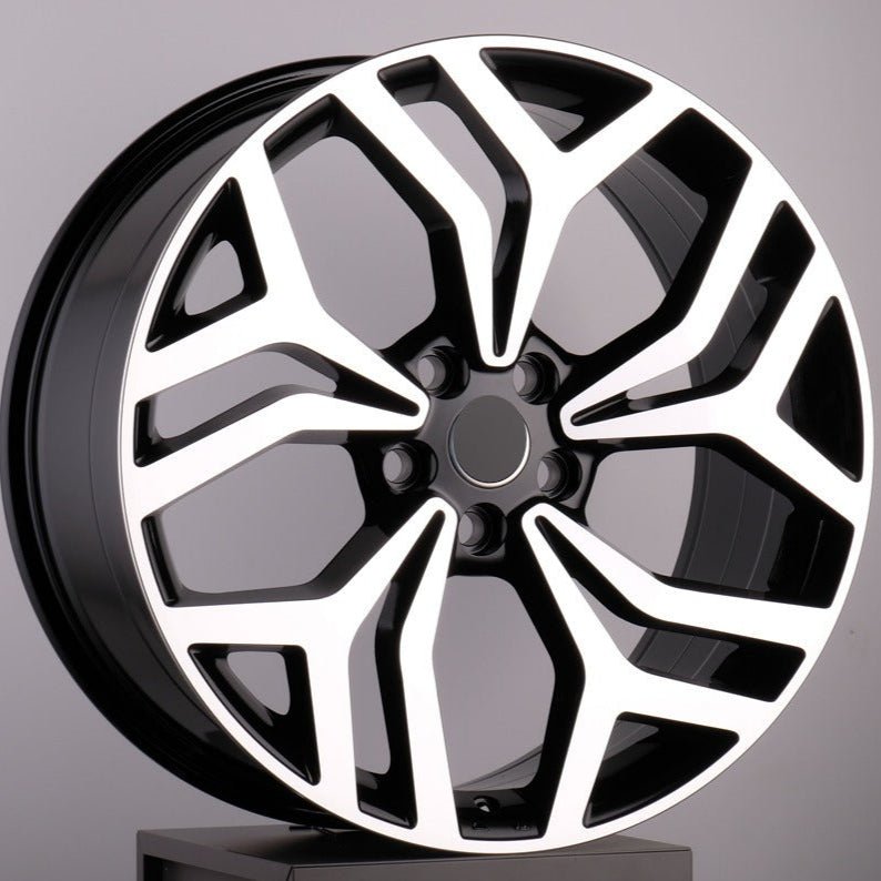 W791 787 Black Machined Face 22x9.5 ET45 5x120 CB72.6 - Gun Hill Tire House (WTW - WHOLESALE TIRES & WHEELS)