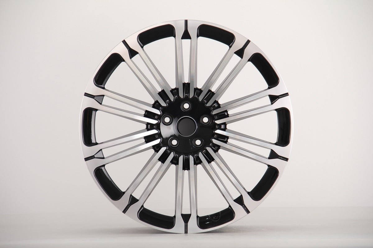W792 IV - 941D Black Machined Face 22x9.5 ET40 5x120 CB72.6 - Gun Hill Tire House (WTW - WHOLESALE TIRES & WHEELS)
