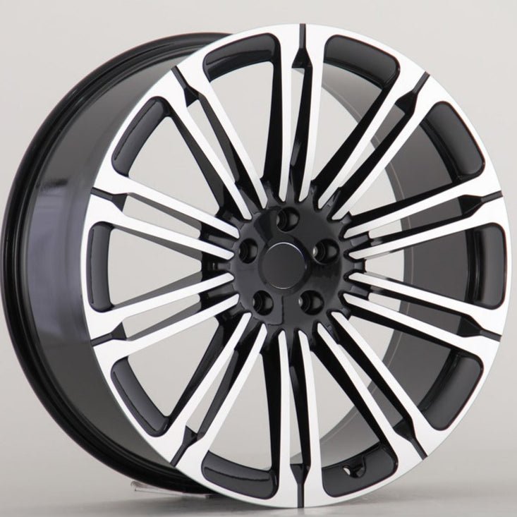W792 IV - 941D Black Machined Face 22x9.5 ET40 5x120 CB72.6 - Gun Hill Tire House (WTW - WHOLESALE TIRES & WHEELS)