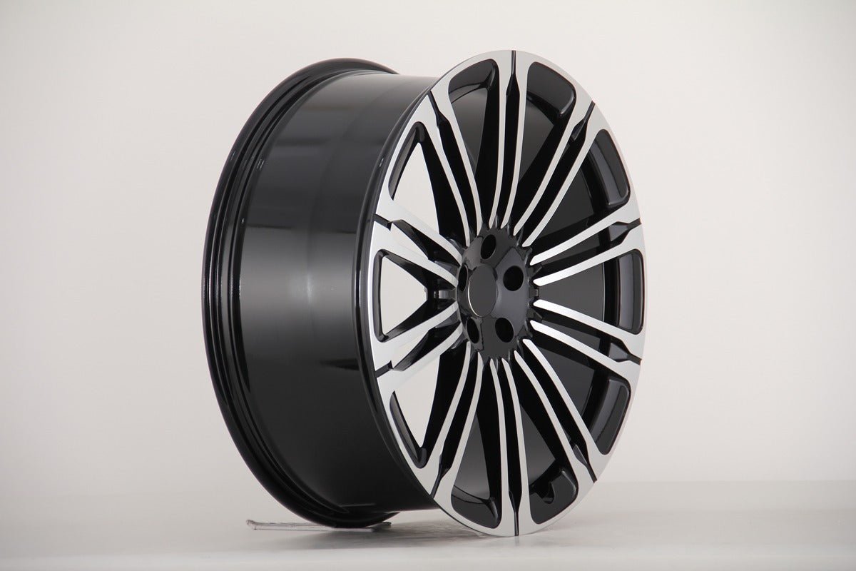 W792 IV - 941D Black Machined Face 22x9.5 ET40 5x120 CB72.6 - Gun Hill Tire House (WTW - WHOLESALE TIRES & WHEELS)