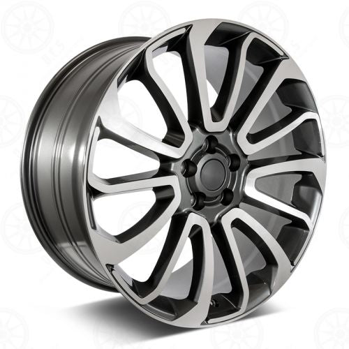 W795 Gunmetal Machined Face 20*9.5 ET45 5*120 CB72.6 - Gun Hill Tire House (WTW - WHOLESALE TIRES & WHEELS)