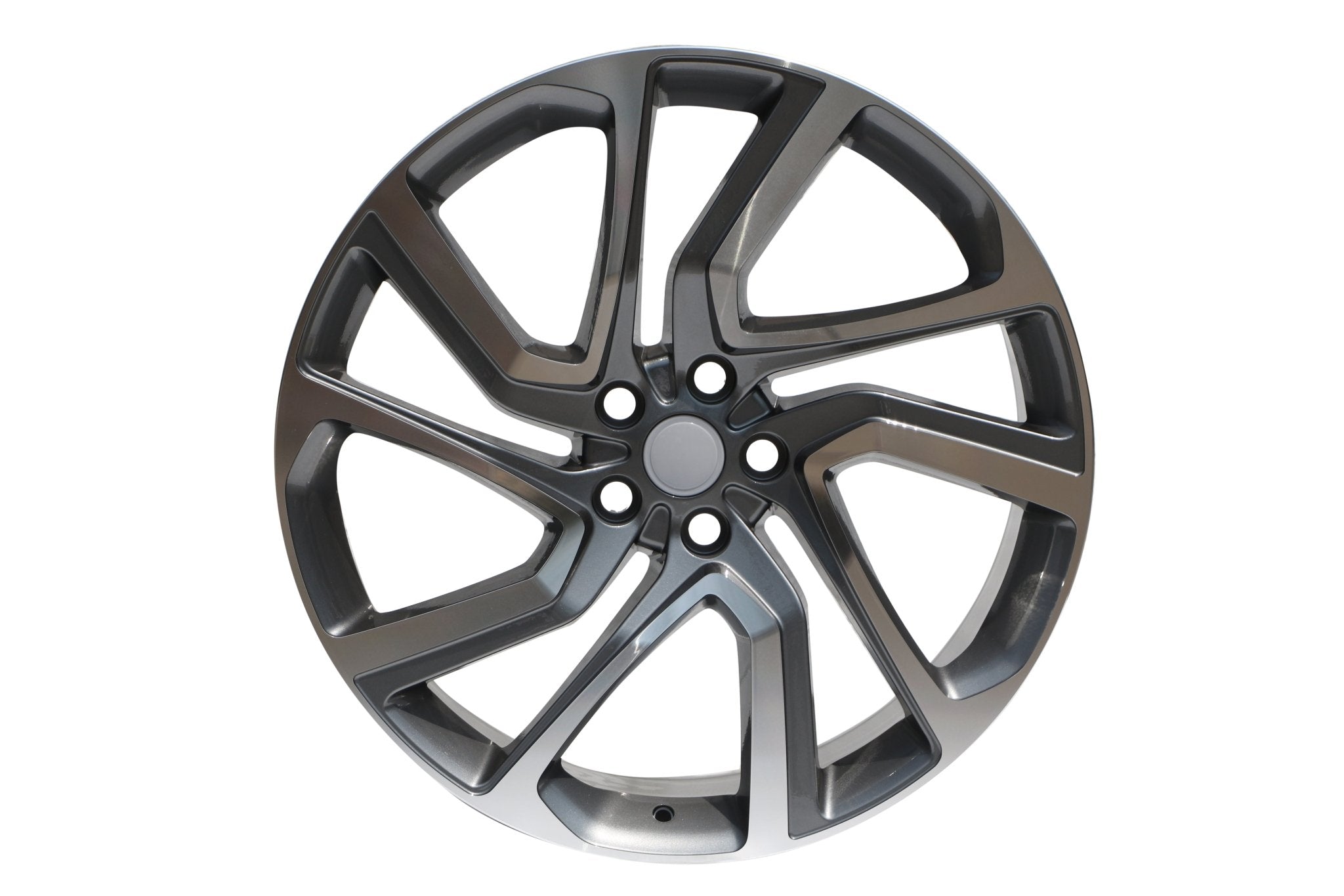 W797 Gunmetal Machined Face 22x9.5 ET45 5x120 CB72.6 - Gun Hill Tire House (WTW - WHOLESALE TIRES & WHEELS)