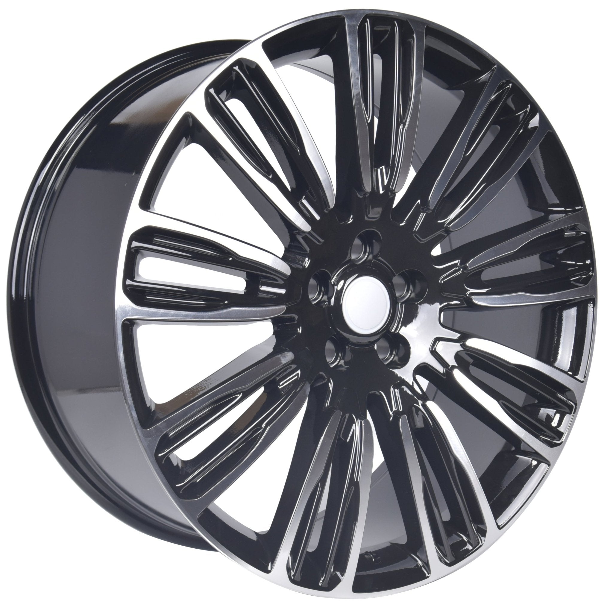 W798 D1292 Black Machined Face 22x9.5 ET45 5x120 CB72.6 - Gun Hill Tire House (WTW - WHOLESALE TIRES & WHEELS)