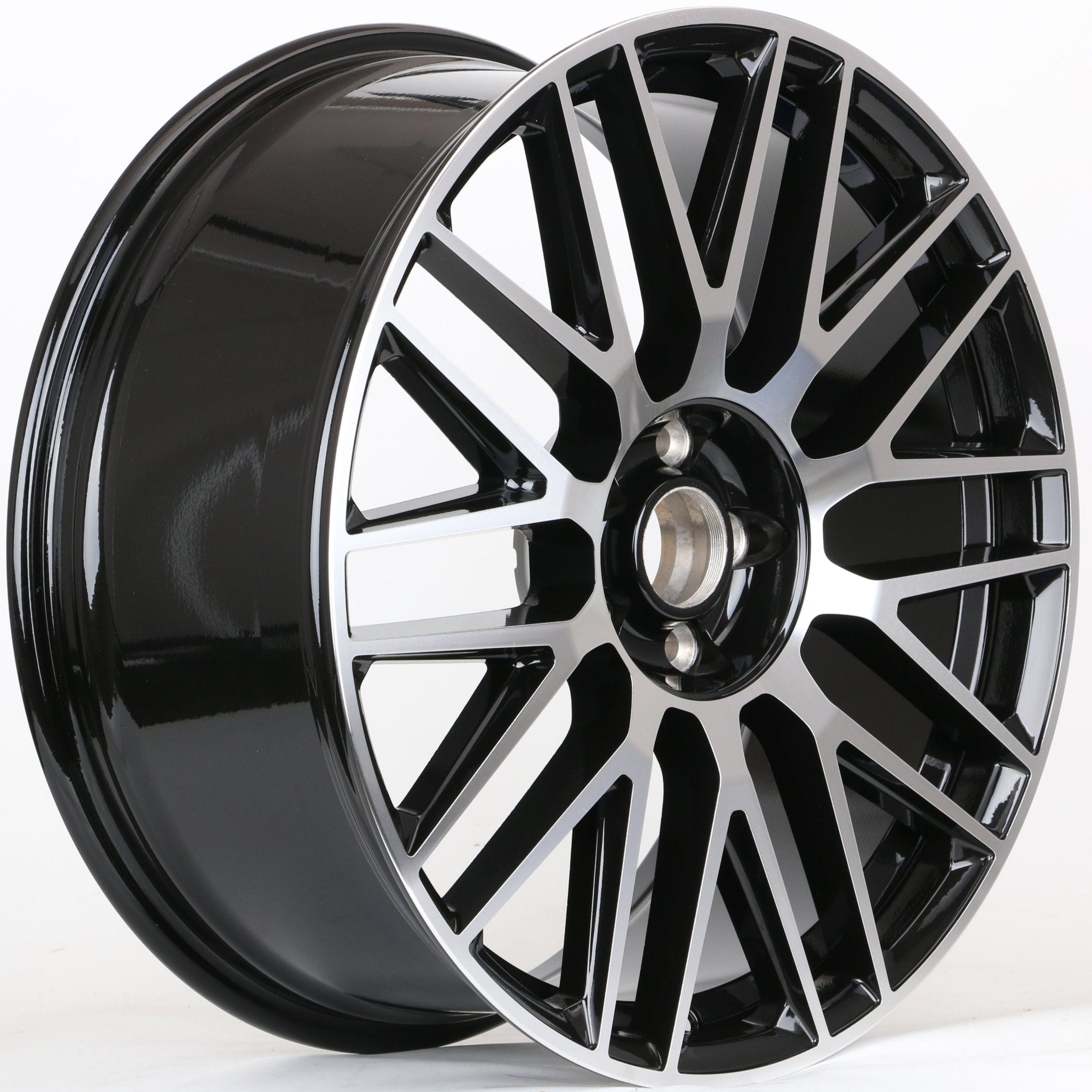 W803 IVF - 932 Black Machined Face 20x9.5 ET43 5x112 CB66.6 - Gun Hill Tire House (WTW - WHOLESALE TIRES & WHEELS)