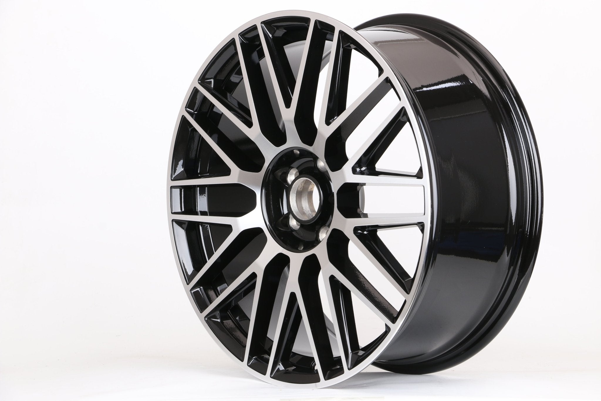 W803 IVF - 932 Black Machined Face 20x9.5 ET43 5x112 CB66.6 - Gun Hill Tire House (WTW - WHOLESALE TIRES & WHEELS)