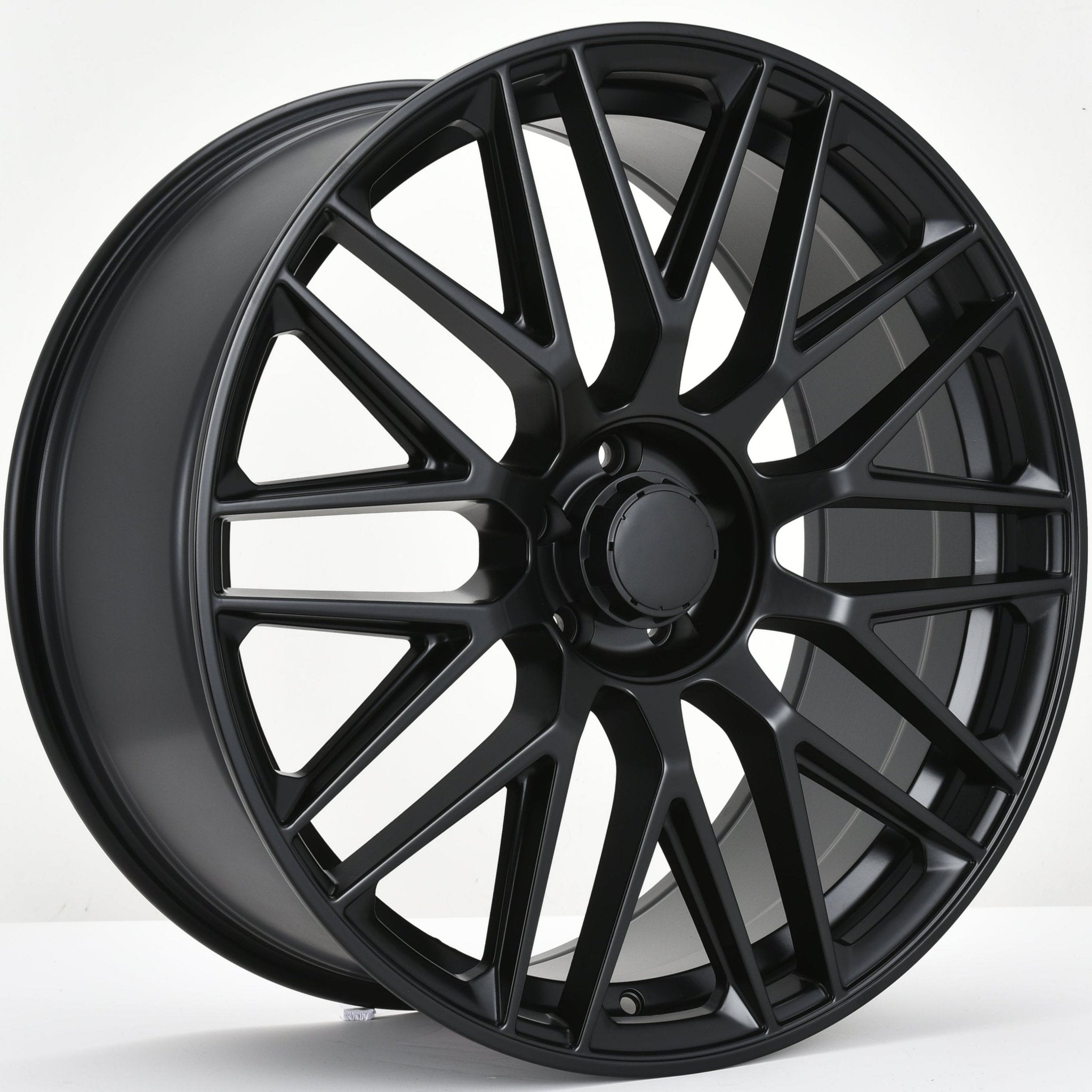 W803 1766 Satin Black 22x9.0 ET32 5x112 CB66.6 C1766C - LA5B - LA5B - Gun Hill Tire House (WTW - WHOLESALE TIRES & WHEELS)