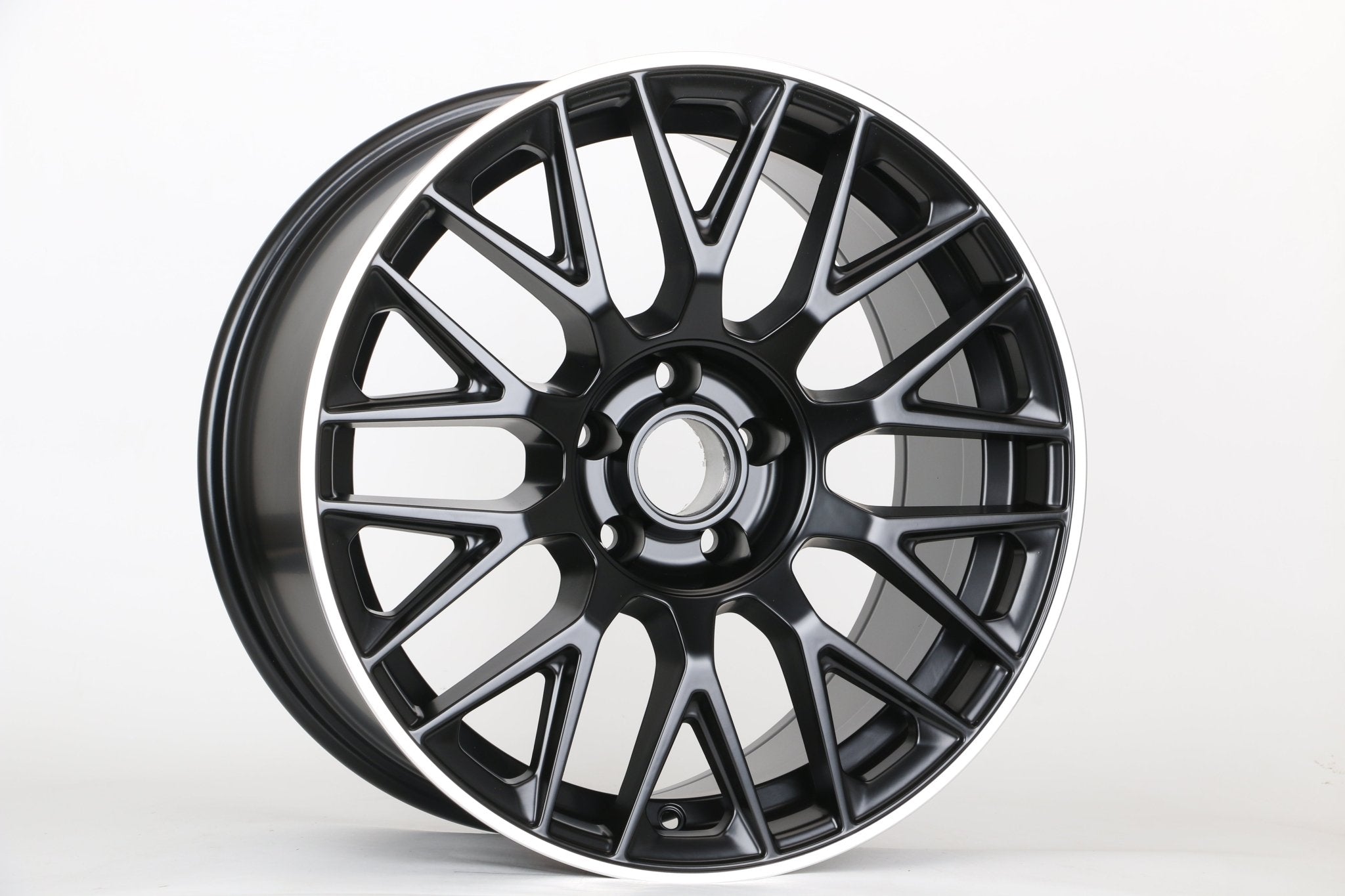 W803 1766 Satin Black Machined Lip 20x9.5 ET35 5x112 CB66.6 - Gun Hill Tire House (WTW - WHOLESALE TIRES & WHEELS)