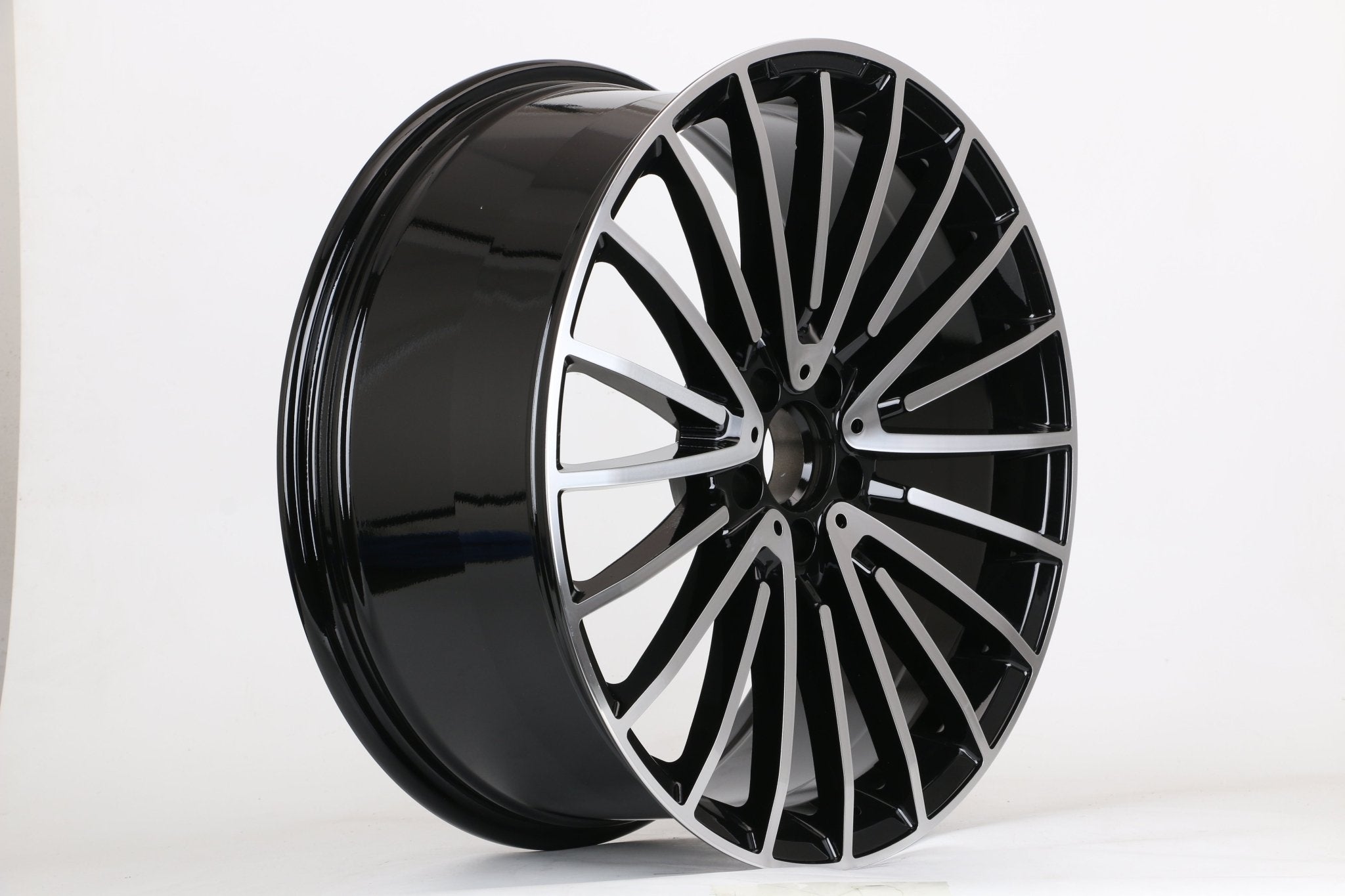W812 Forged Black Machined Face 20x9.0 ET25 5x112 CB66.56 - Gun Hill Tire House (WTW - WHOLESALE TIRES & WHEELS)
