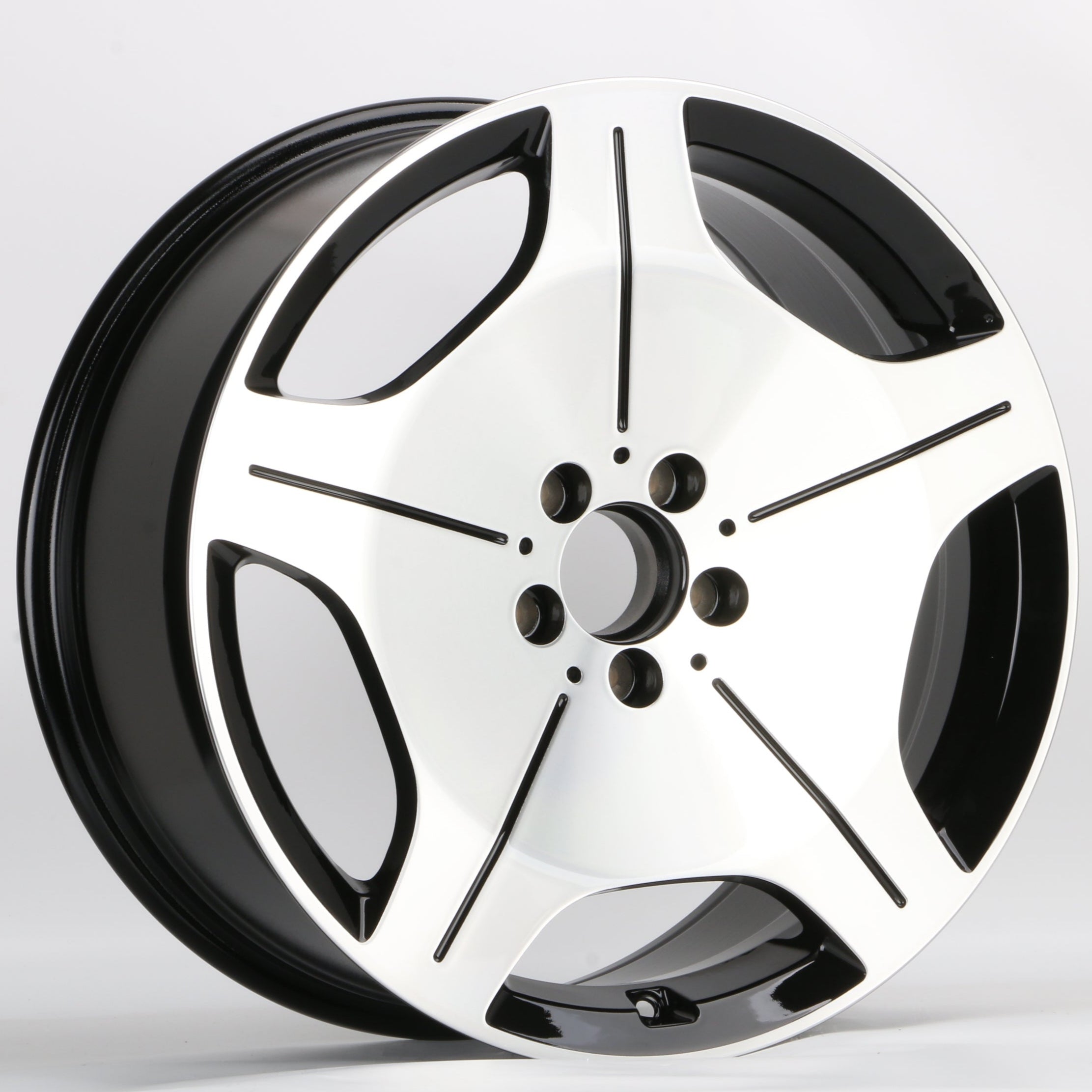 W817 IVF - 3069 Black Machined Face 20x9.5 ET43 5x112 CB66.5 - Gun Hill Tire House (WTW - WHOLESALE TIRES & WHEELS)