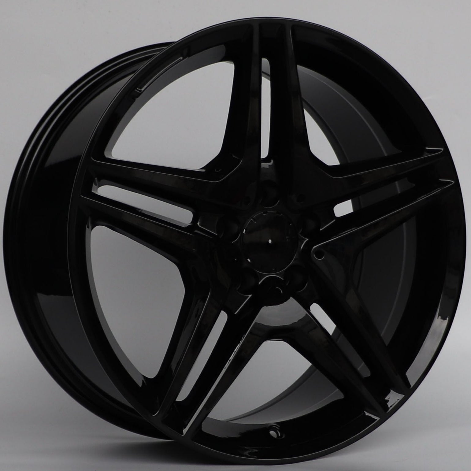 W828 496 Gloss Black 19x9.5 ET35 5x112 CB 66.6 - Gun Hill Tire House (WTW - WHOLESALE TIRES & WHEELS)