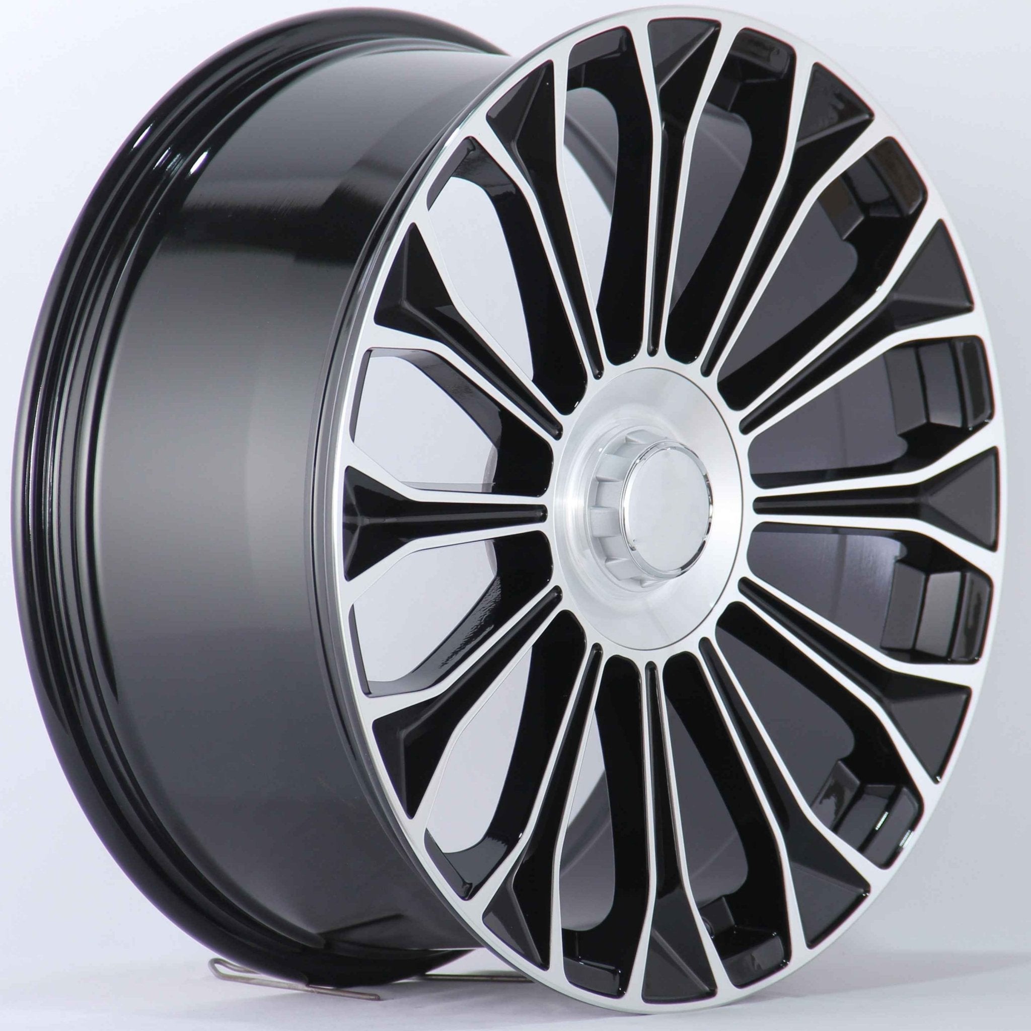 W833 iV - 313B Black Machined Face 20x9.5 ET45 5x112 CB66.6 - Gun Hill Tire House (WTW - WHOLESALE TIRES & WHEELS)