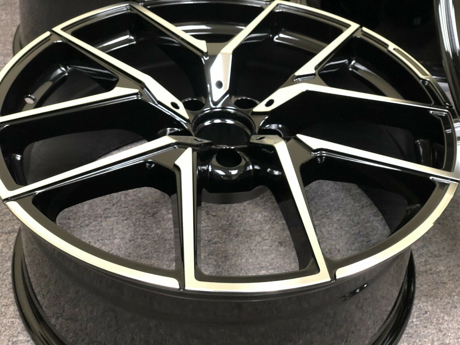 W838 Black Machined Face 20x9.5 ET45 5x112 CB66.6 - Gun Hill Tire House (WTW - WHOLESALE TIRES & WHEELS)