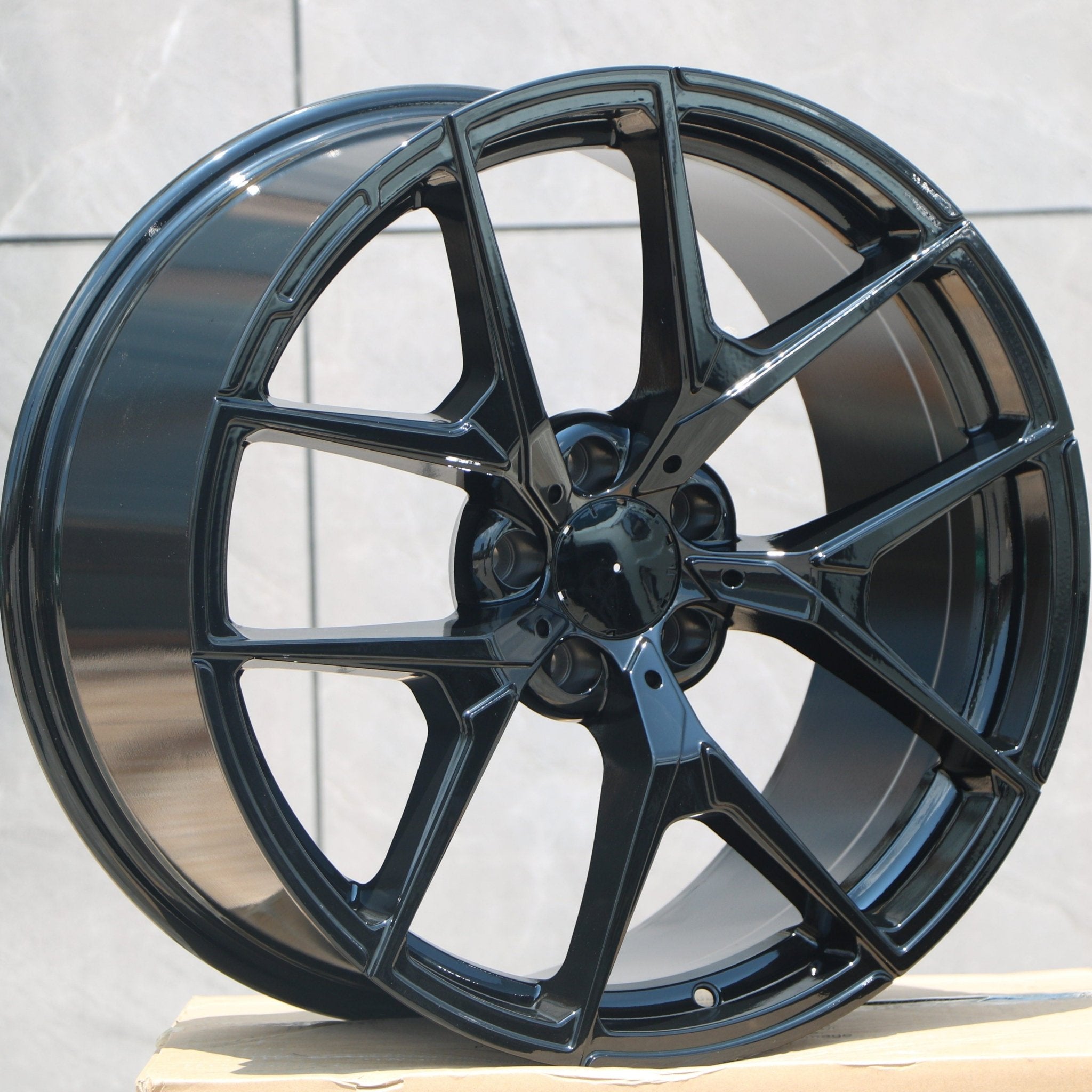 W838 Gloss Black 19x8.5 ET30 5x112 CB66.6 - Gun Hill Tire House (WTW - WHOLESALE TIRES & WHEELS)
