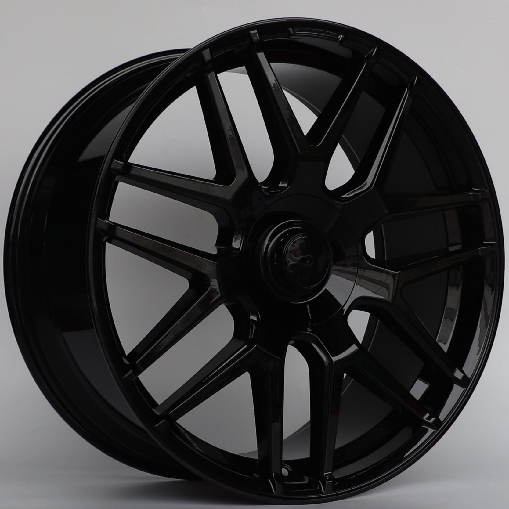 W840 1258A Gloss Black 22x10.0 ET48 5x112 CB66.6 OLD CAP - Gun Hill Tire House (WTW - WHOLESALE TIRES & WHEELS)