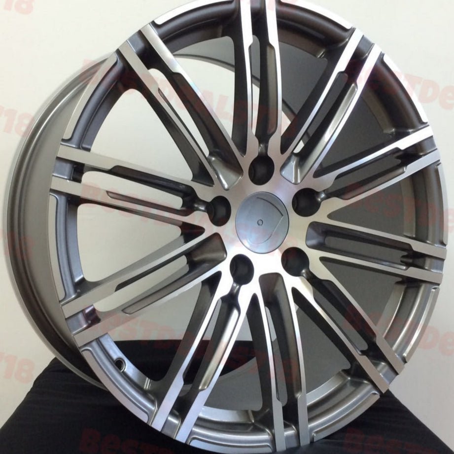 W858 1026 Gunmetal Machined Face 20x8.5 Et28 5x112 CB66.45 - Gun Hill Tire House (WTW - WHOLESALE TIRES & WHEELS)