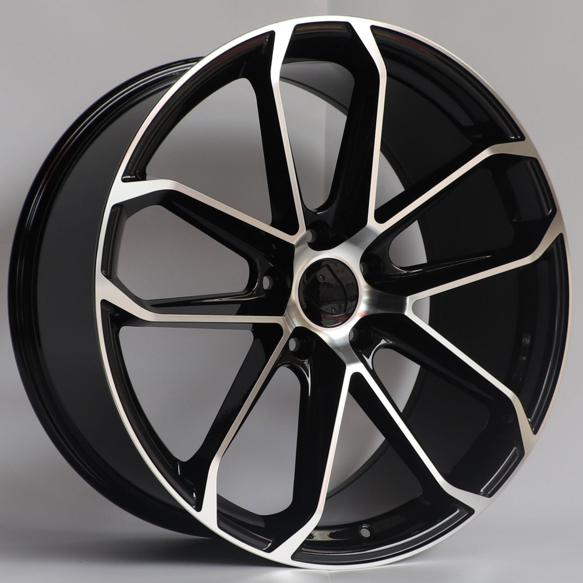 W861 D1869 Black Machine Face 22x11.5 ET61 5x130 CB71.5 - Gun Hill Tire House (WTW - WHOLESALE TIRES & WHEELS)