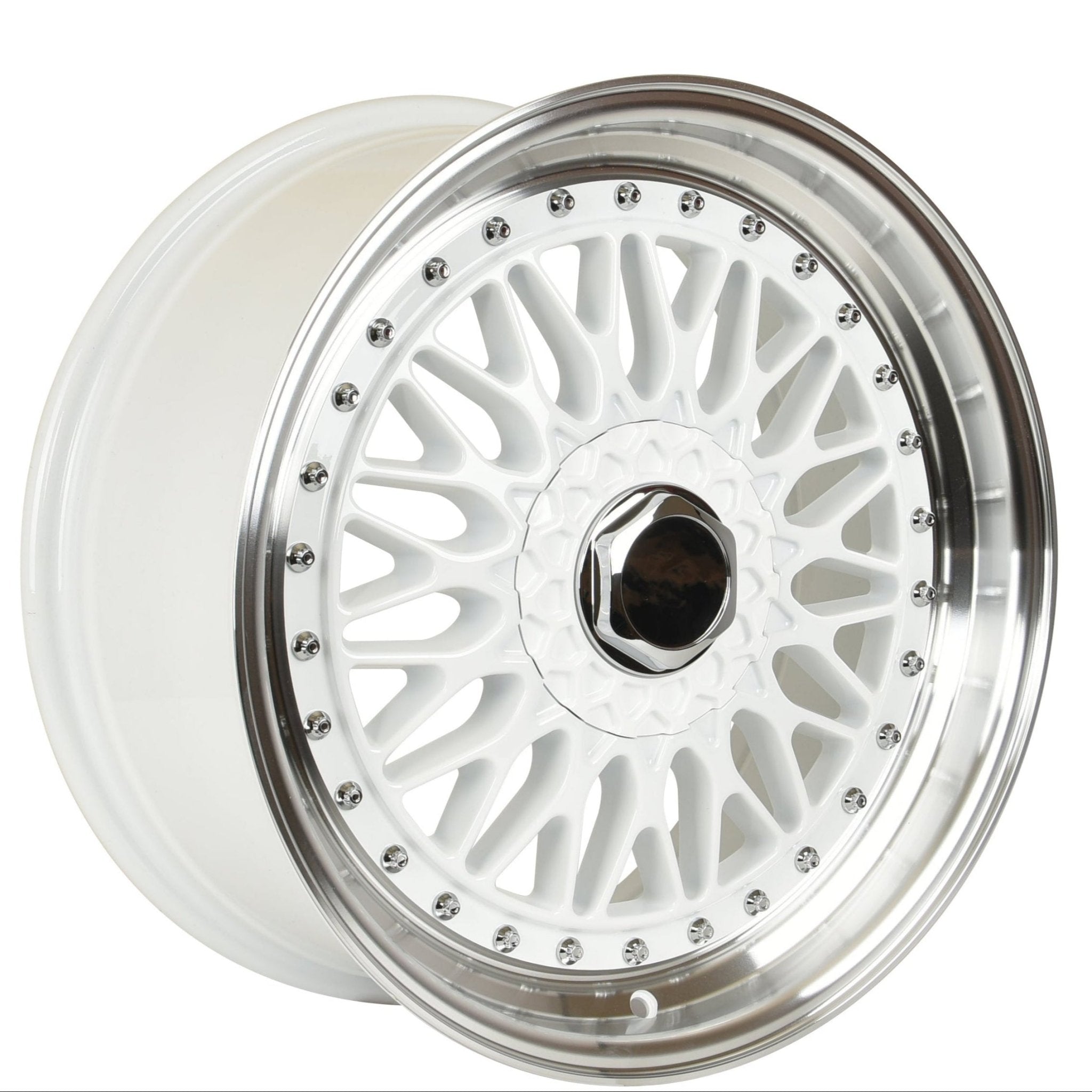 W883 White Machined Lip 20x8.5 ET35 5x112/114.3 CB73.1 - Gun Hill Tire House (WTW - WHOLESALE TIRES & WHEELS)