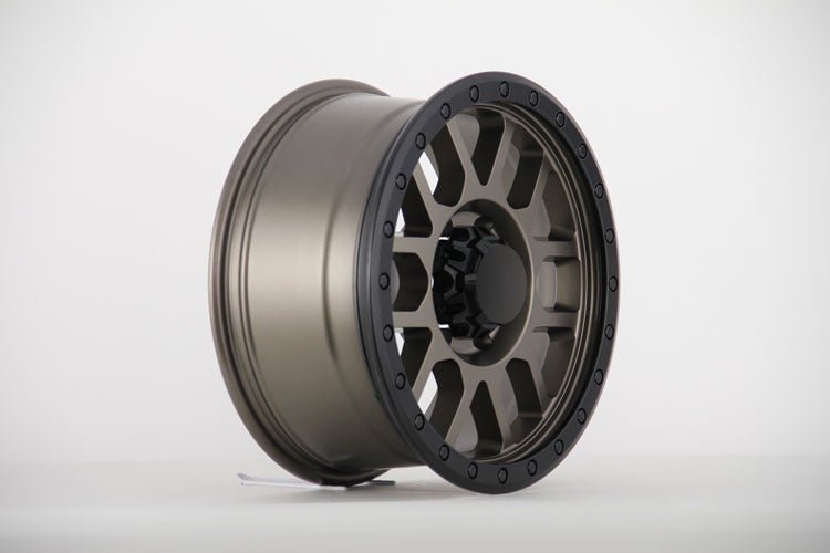 W901 414 Satin Bronze Black Lip 17x8.0 ET20 6x139.7 CB110.5 - Gun Hill Tire House (WTW - WHOLESALE TIRES & WHEELS)