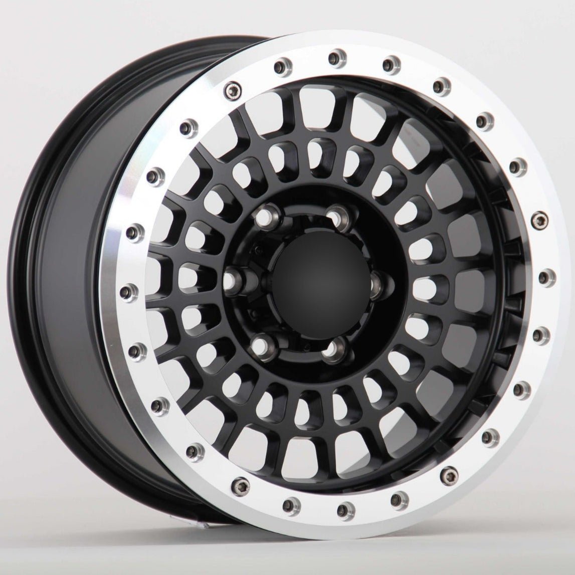 W902 418 Matt Black 17x8.5 ET - 12 5x127 CB71.56 Beadlock - Gun Hill Tire House (WTW - WHOLESALE TIRES & WHEELS)