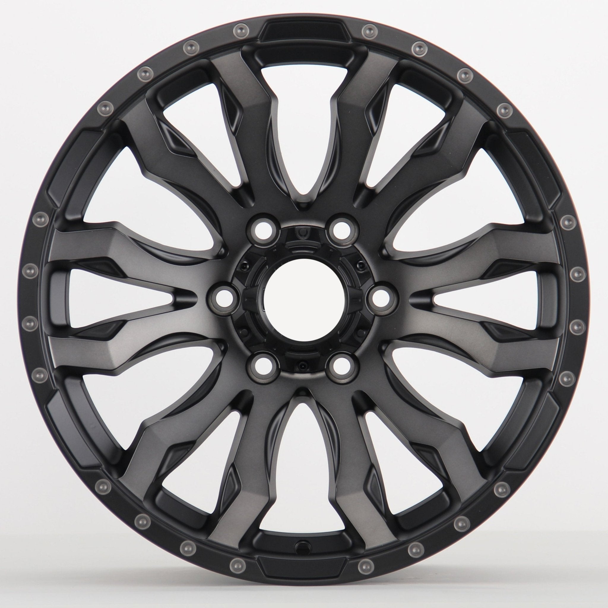 W914 416 Matte Black Machined Face + Black Tint 17x8.5 ET20 6x139.7 CB106.1 - Gun Hill Tire House (WTW - WHOLESALE TIRES & WHEELS)