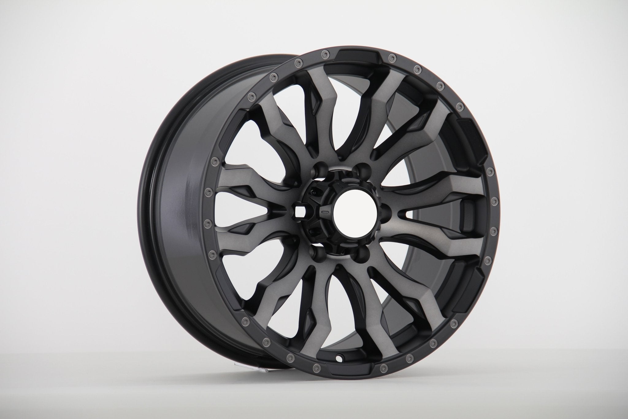 W914 416 Matte Black Machined Face + Black Tint 17x8.5 ET20 6x139.7 CB106.1 - Gun Hill Tire House (WTW - WHOLESALE TIRES & WHEELS)