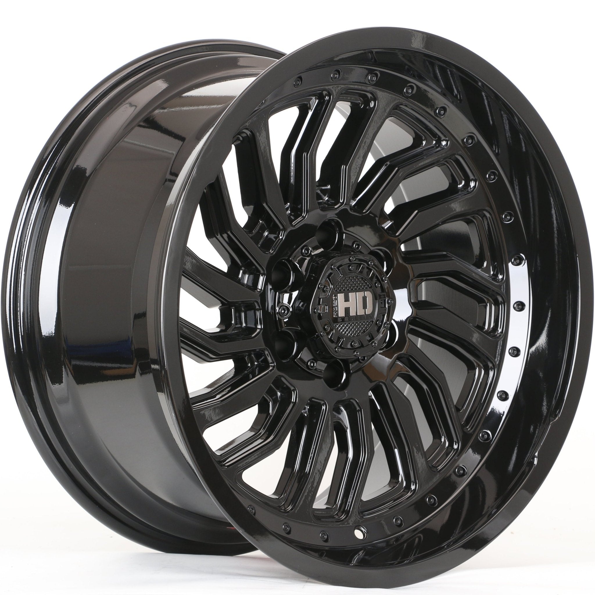 W928 1757A Gloss Black 20x10 ET - 15 6x139.7 CB106.1 CF267 - 6 - B - Gun Hill Tire House (WTW - WHOLESALE TIRES & WHEELS)