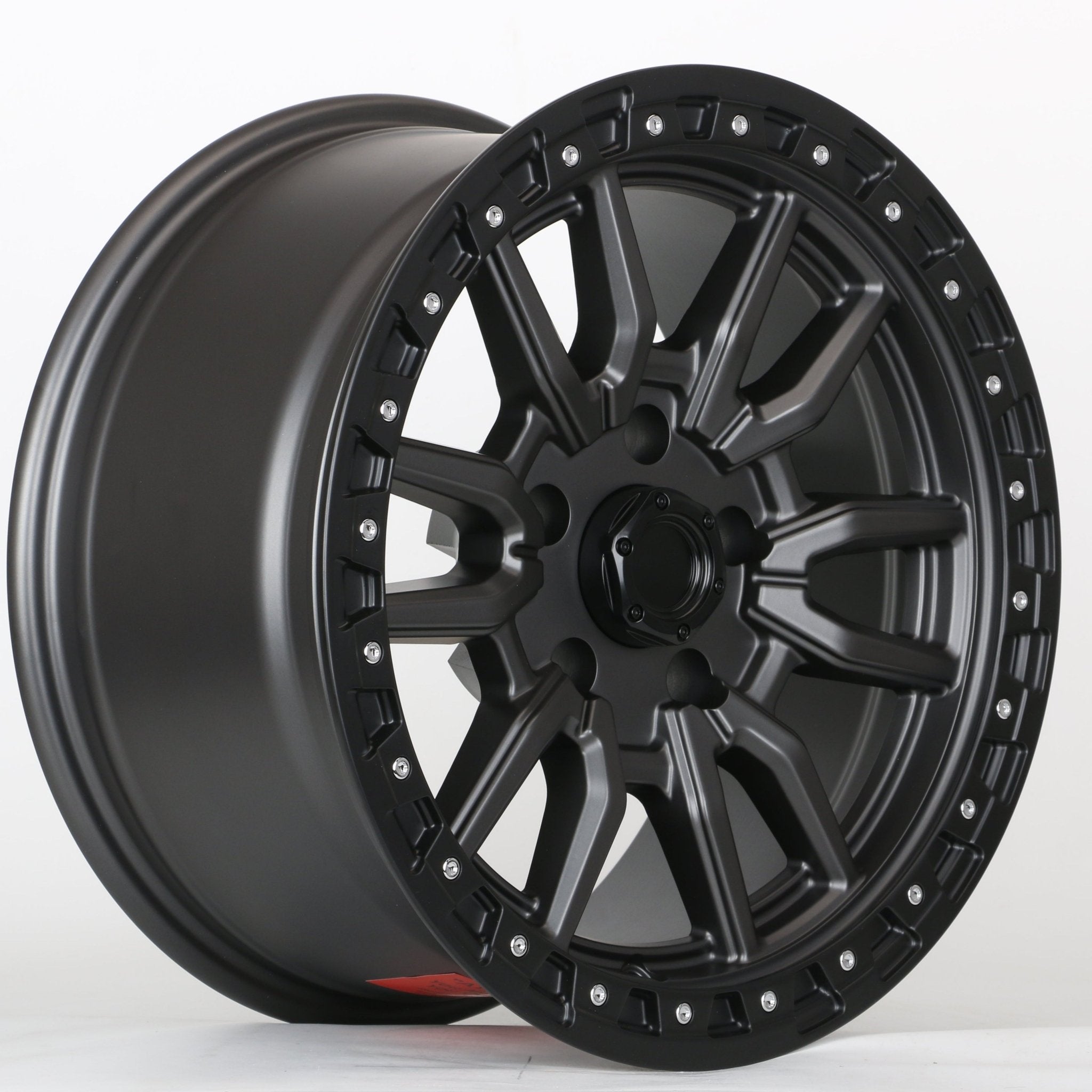 W929 1823 Gunmetal Black Lip 17x8.5 ET0 5x127 CB71.5 C1442 - 02 - LA5B / mb - 2745 - Gun Hill Tire House (WTW - WHOLESALE TIRES & WHEELS)