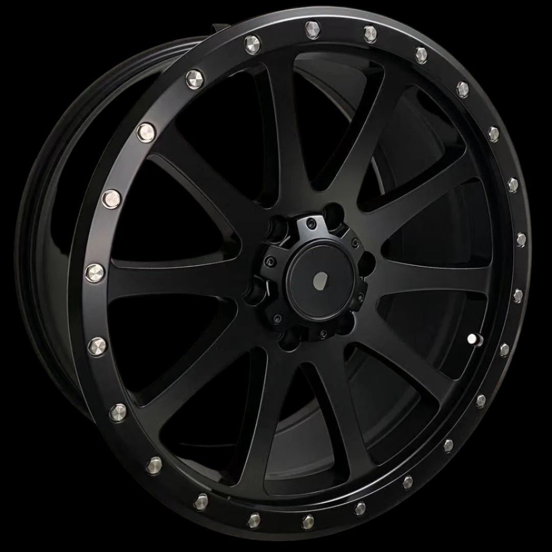 W958 D1516 Satin Black 20x9.0 ET25 6x139.7 CB106.1 - Gun Hill Tire House (WTW - WHOLESALE TIRES & WHEELS)