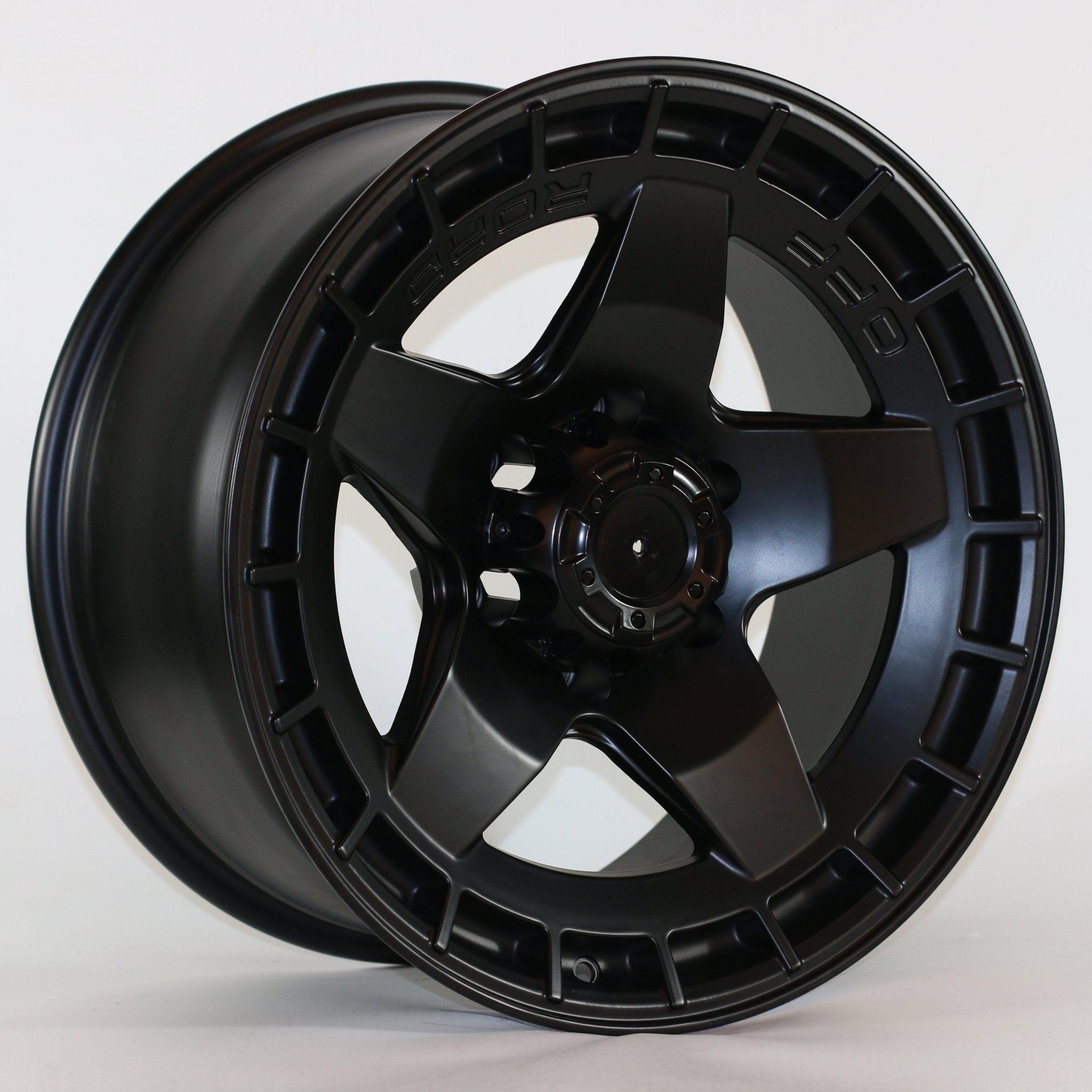 W968 IV - 818 Satin Black 17x9.0 ET0 6x139.7 CB110 - Gun Hill Tire House (WTW - WHOLESALE TIRES & WHEELS)