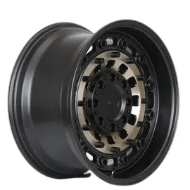 W971 IV - 676 Satin Black + Bronze 17x9.0 ET0 6x139.7 CB110 - Gun Hill Tire House (WTW - WHOLESALE TIRES & WHEELS)