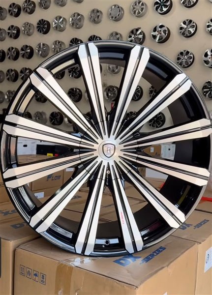 BORGHINI WHEEL B18 - M 20X8.5 ET +35 5x112/5x114.3 CB (73.1) N/A - Gun Hill Tire House (WTW - WHOLESALE TIRES & WHEELS)