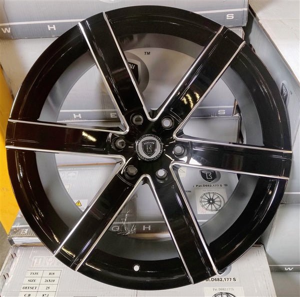 BORGHINI WHEEL B39B - M 22X9.5 ET +30 6x135 CB (87.1) B+MW - Gun Hill Tire House (WTW - WHOLESALE TIRES & WHEELS)