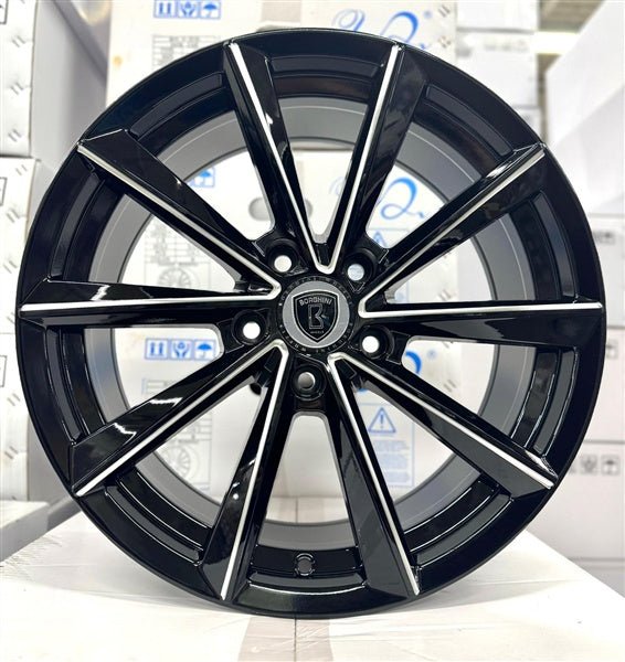 BORGHINI WHEEL B98 - M 17X7.5 ET +38 5x114.3 CB (73.1) B+MW - Gun Hill Tire House (WTW - WHOLESALE TIRES & WHEELS)