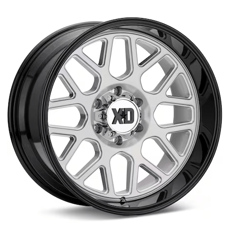 XD849 Grenade 2 (Brushed Milled w/Gls Black Lip) - Gun Hill Tire House (WTW - WHOLESALE TIRES & WHEELS)