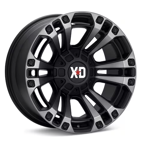 XD851 Monster 3 (Black Machined w/Grey Tint) - Gun Hill Tire House (WTW - WHOLESALE TIRES & WHEELS)