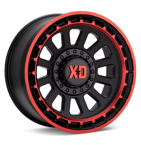 XD856 Omega (Black w/Red Accent) - Gun Hill Tire House (WTW - WHOLESALE TIRES & WHEELS)