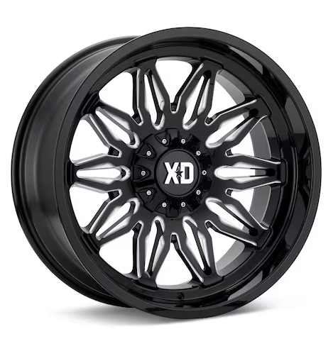 XD859 Gunner (Gloss Black w/Milled Accent) - Gun Hill Tire House (WTW - WHOLESALE TIRES & WHEELS)