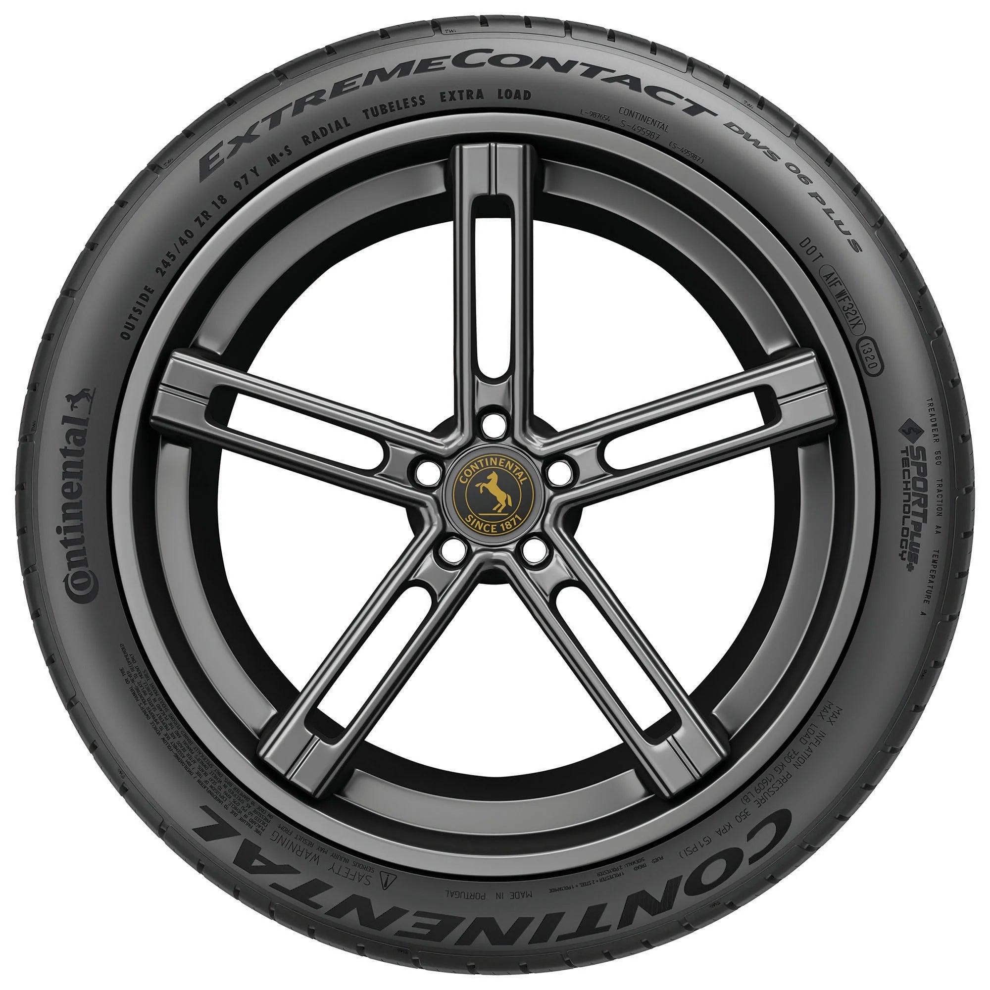 245/50ZR17 Continental Extremecontact DWS06 plus All Season 99W Passenger Tire - Gun Hill Tire House (WTW - WHOLESALE TIRES & WHEELS)