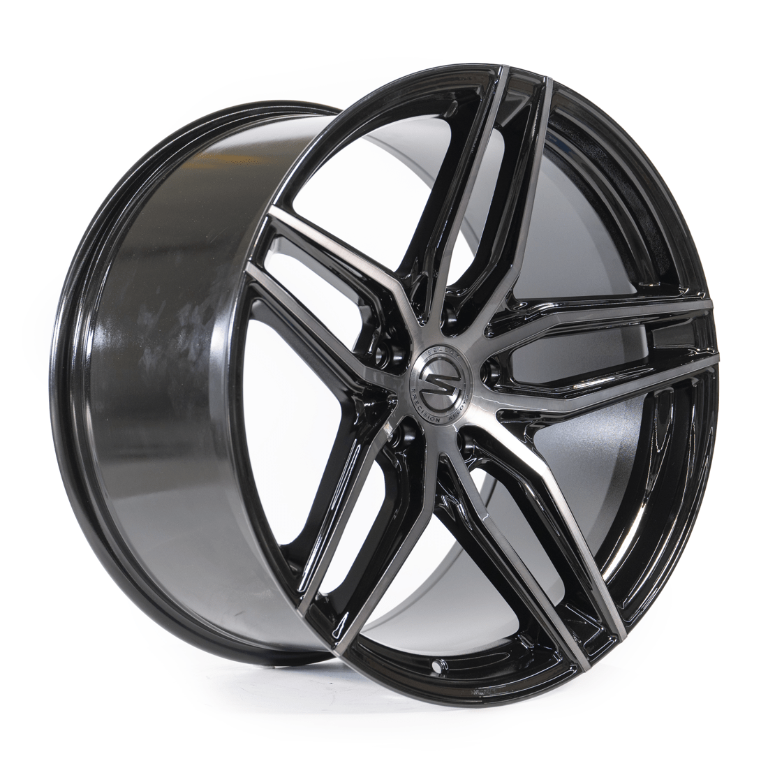 ARENA S101 SHADOW 20X10.5 5X112 GLOSS BLACK BRUSHED DDT FACE CLEAR - Gun Hill Tire House (WTW - WHOLESALE TIRES & WHEELS)