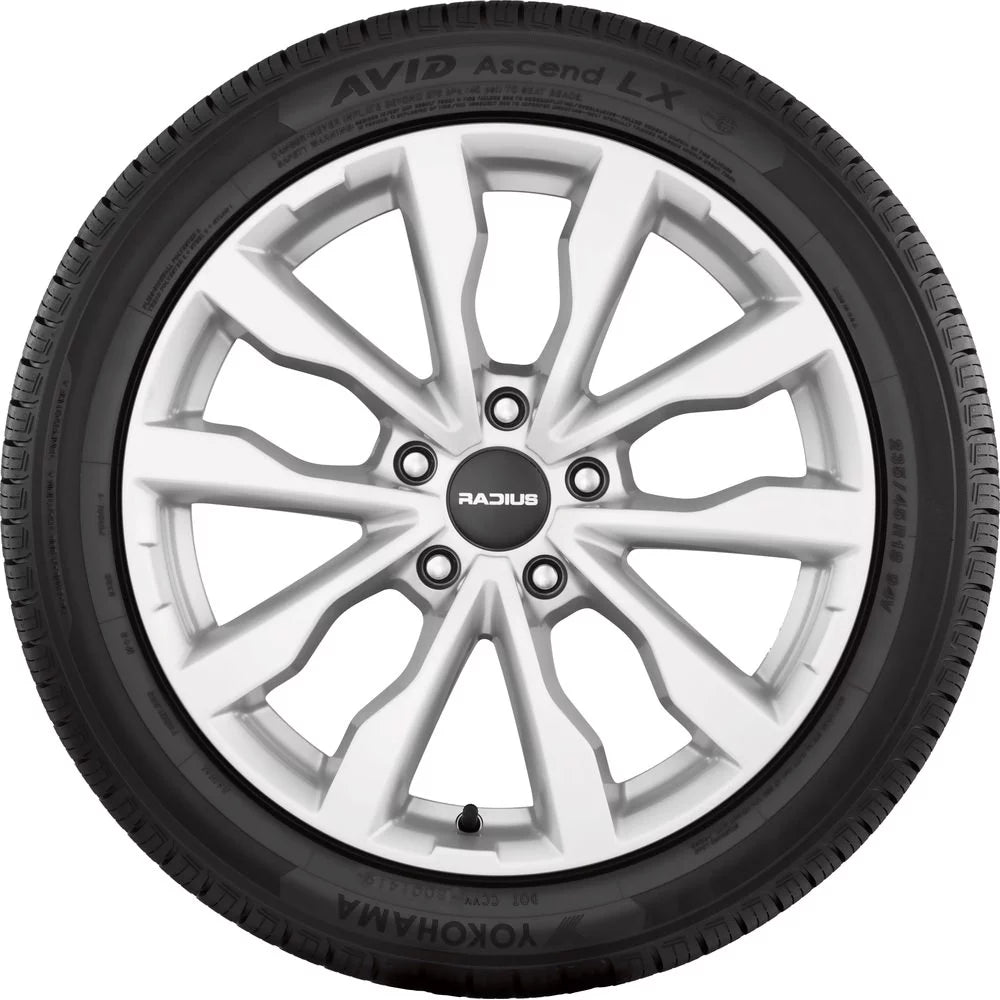 P195/60R16 Yokohama Avid Ascend LX 89H BW All Season Tire - Gun Hill Tire House (WTW - WHOLESALE TIRES & WHEELS)